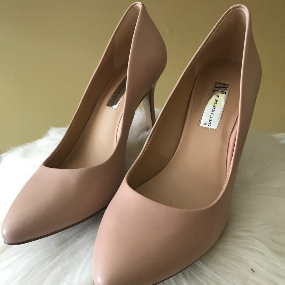 INC “Pink Bloom” Leather Pumps